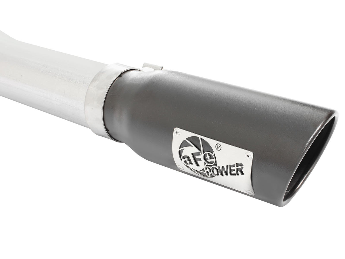 Mach Force-Xp 3 Inch to 3-1/2 Inch 409 Stainless Steel Cat-Back Exhaust w/ Tip Ford F-150 15-20 V8-5.0L aFe Power-11
