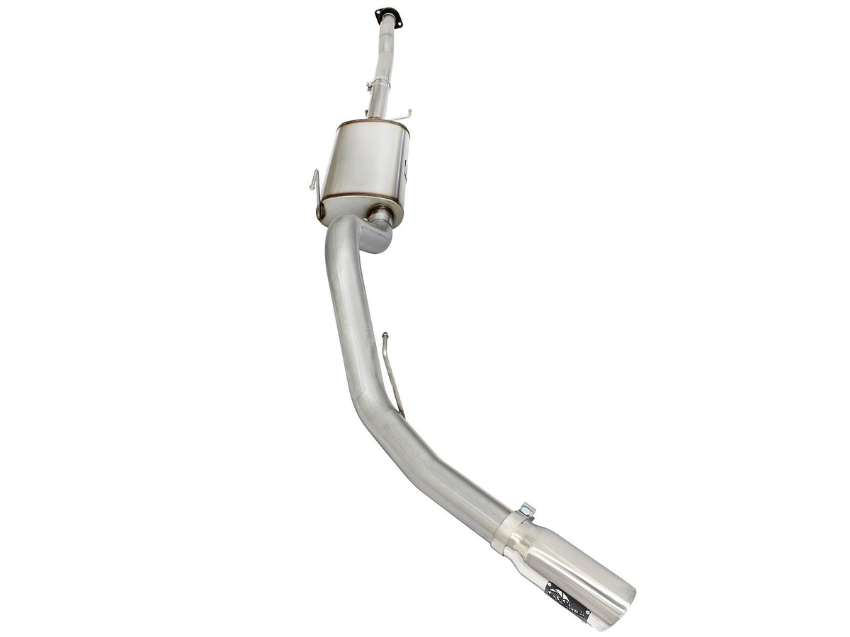 Mach Force-Xp 3 Inch to 3-1/2 Inch 409 Stainless Steel Cat-Back Exhaust w/ Tip Ford F-150 15-20 V8-5.0L aFe Power-1