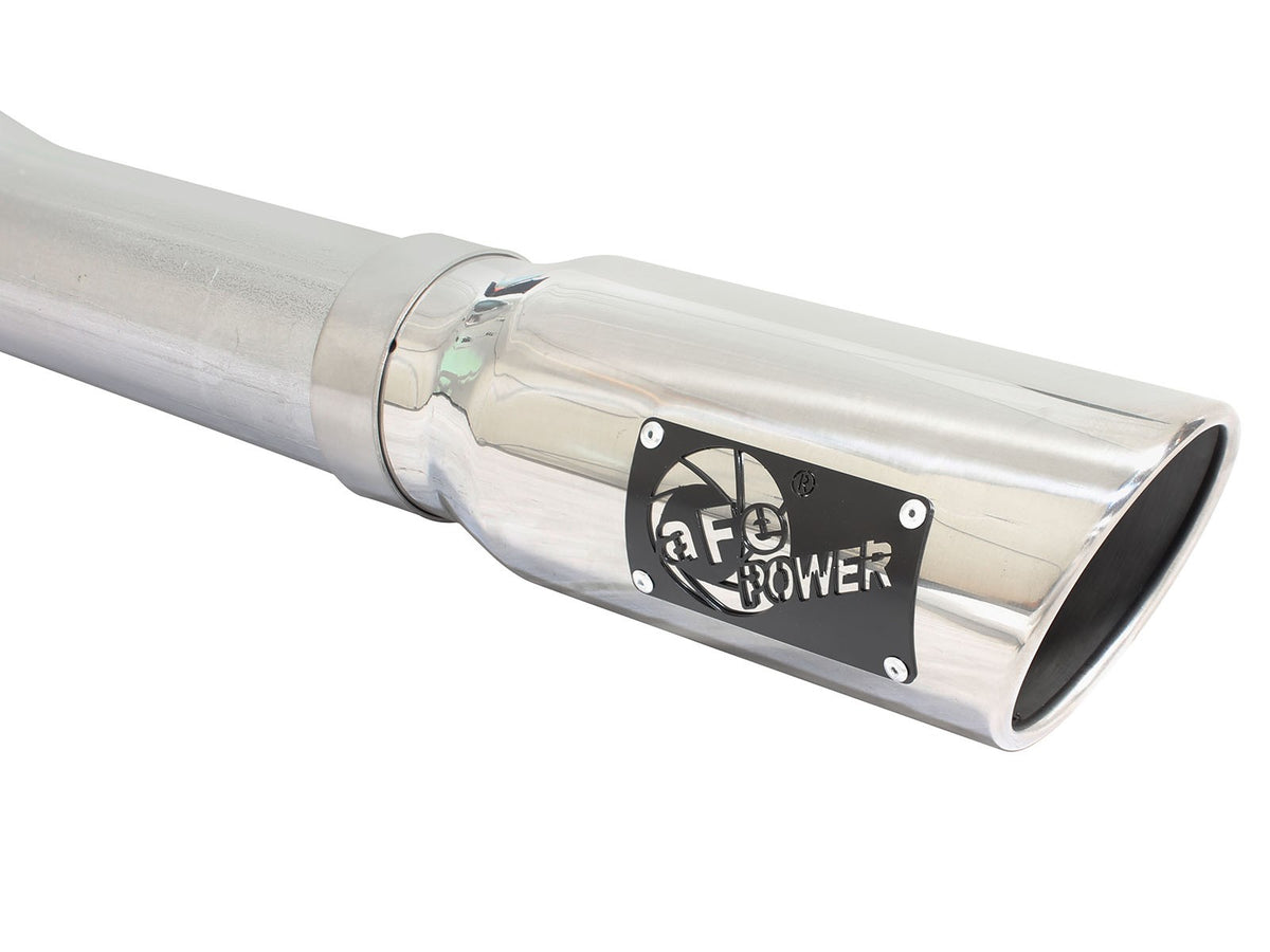 Mach Force-Xp 3 Inch to 3-1/2 Inch 409 Stainless Steel Cat-Back Exhaust w/ Tip Ford F-150 15-20 V8-5.0L aFe Power-5