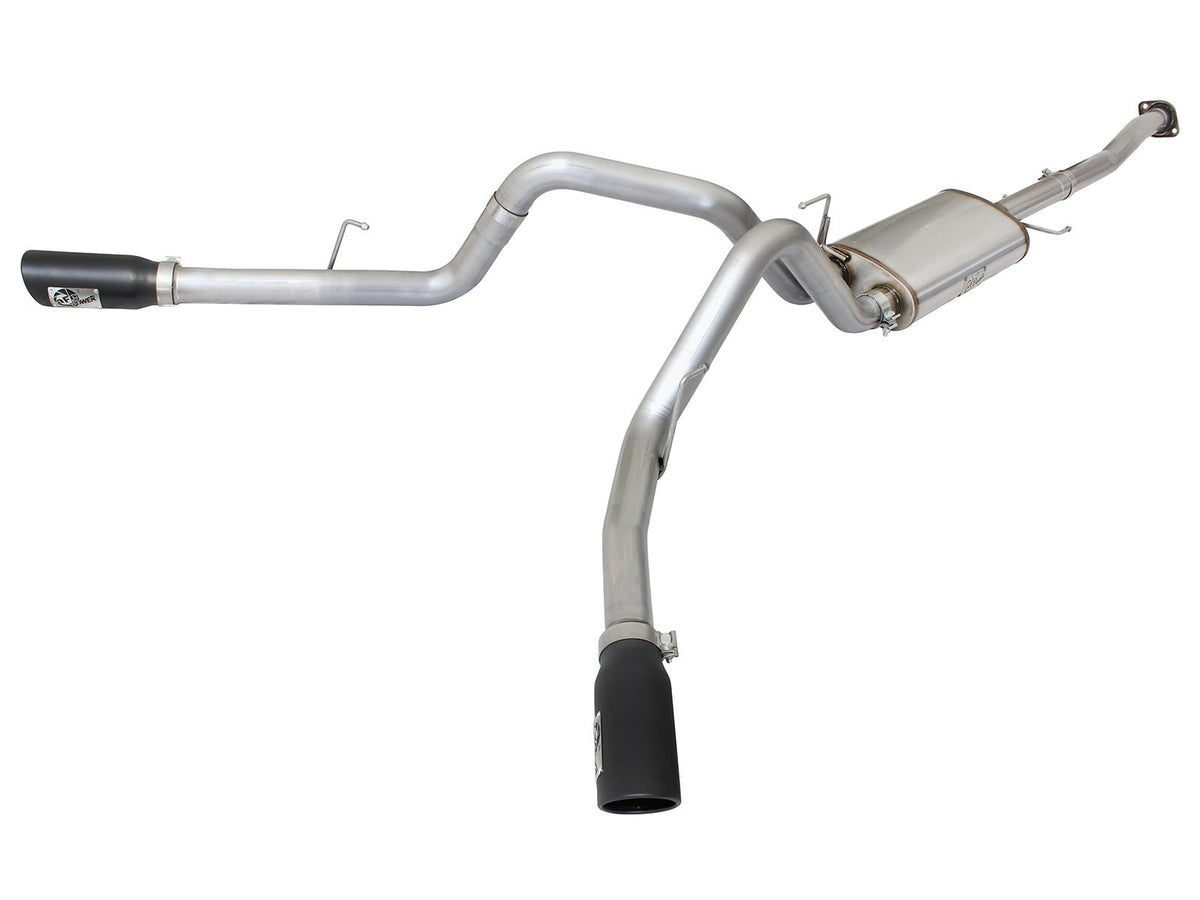 Mach Force-Xp 3 Inch 409 Stainless Steel Cat-Back Exhaust System w/ Tip Ford F-150 15-20 V8-5.0L aFe Power-5