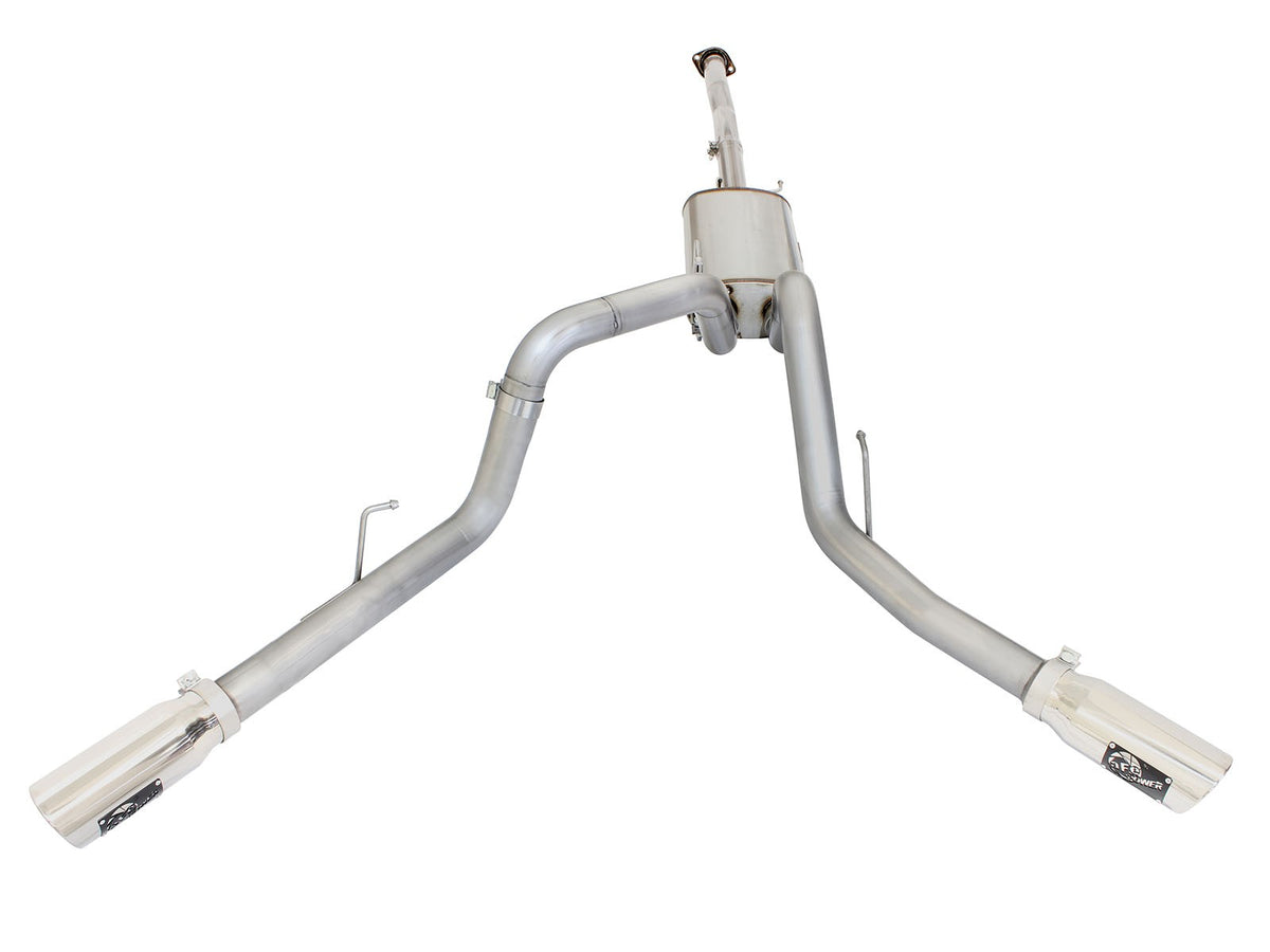 Mach Force-Xp 3 Inch 409 Stainless Steel Cat-Back Exhaust System w/ Tip Ford F-150 15-20 V8-5.0L aFe Power-1
