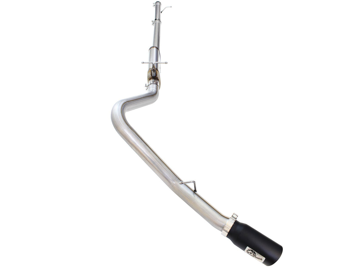 Mach Force-Xp 3 Inch to 3-1/2 Inch 409 Stainless Steel Cat-Back Exhaust w/ Tip Ford Super Duty 99-04 V8-5.4L /V10-6.8L aFe Power-8