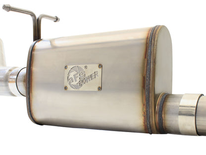 Mach Force-Xp 3 Inch to 3-1/2 Inch 409 Stainless Steel Cat-Back Exhaust w/ Tip Ford Super Duty 99-04 V8-5.4L /V10-6.8L aFe Power-11
