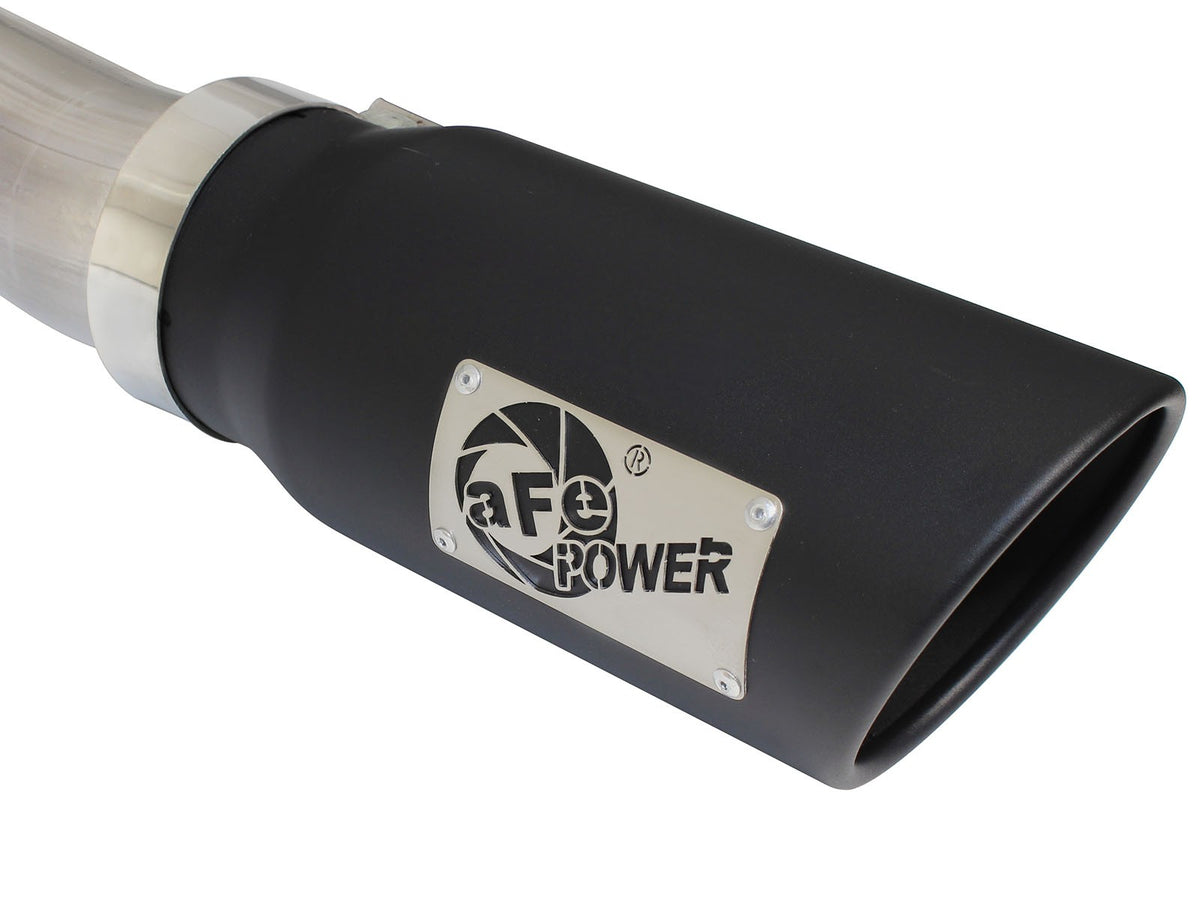 Mach Force-Xp 3 Inch to 3-1/2 Inch 409 Stainless Steel Cat-Back Exhaust w/ Tip Ford Super Duty 99-04 V8-5.4L /V10-6.8L aFe Power-12