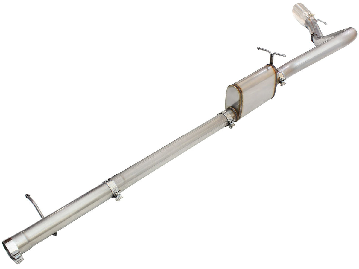 Mach Force-Xp 3 Inch to 3-1/2 Inch 409 Stainless Steel Cat-Back Exhaust w/ Tip Ford Super Duty 99-04 V8-5.4L /V10-6.8L aFe Power-2