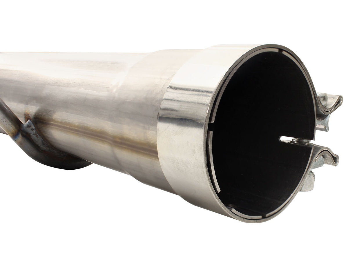 Mach Force-Xp 3 Inch to 3-1/2 Inch 409 Stainless Steel Cat-Back Exhaust w/ Tip Ford Super Duty 99-04 V8-5.4L /V10-6.8L aFe Power-3