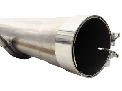 Mach Force-Xp 3 Inch to 3-1/2 Inch 409 Stainless Steel Cat-Back Exhaust w/ Tip Ford Super Duty 99-04 V8-5.4L /V10-6.8L aFe Power-3