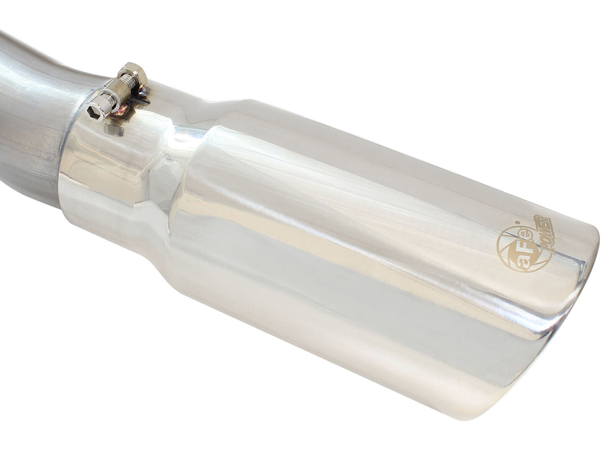 Mach Force-Xp 3 Inch to 3-1/2 Inch 409 Stainless Steel Cat-Back Exhaust w/ Tip Ford Super Duty 99-04 V8-5.4L /V10-6.8L aFe Power-5