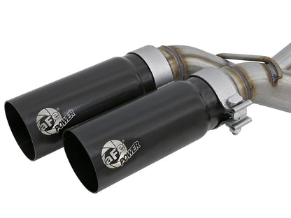 Rebel Series 3 Inch to 2-1/2 Inch 409 Stainless Steel Cat-Back Exhaust w/ Tip Ford F-150 11-14 V6-3.5L (tt) aFe Power-6