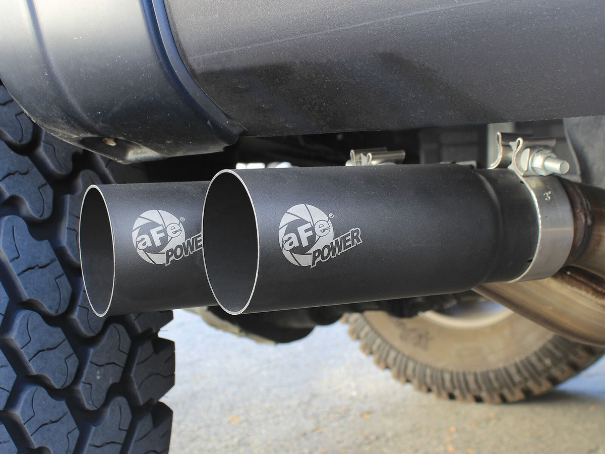 Rebel Series 3 Inch to 2-1/2 Inch 409 Stainless Steel Cat-Back Exhaust w/ Tip Ford F-150 11-14 V6-3.5L (tt) aFe Power-10