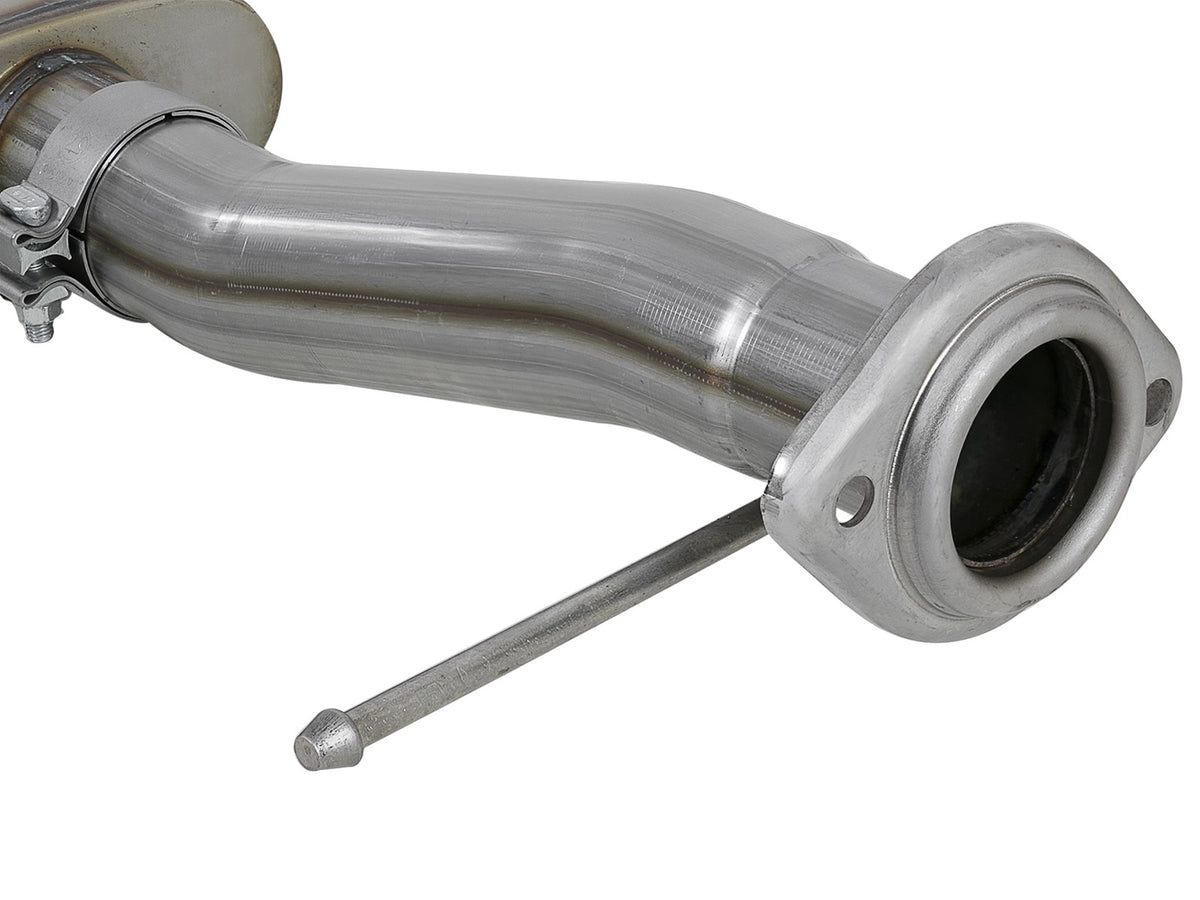 Rebel Series 3 Inch to 2-1/2 Inch 409 Stainless Steel Cat-Back Exhaust w/ Tip Ford F-150 11-14 V6-3.5L (tt) aFe Power-3