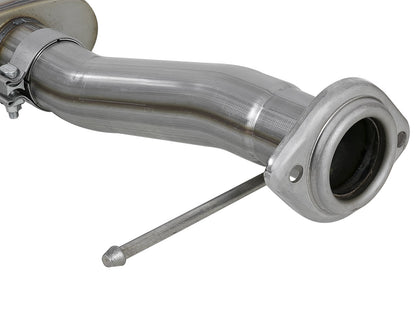 Rebel Series 3 Inch to 2-1/2 Inch 409 Stainless Steel Cat-Back Exhaust w/ Tip Ford F-150 11-14 V6-3.5L (tt) aFe Power-3