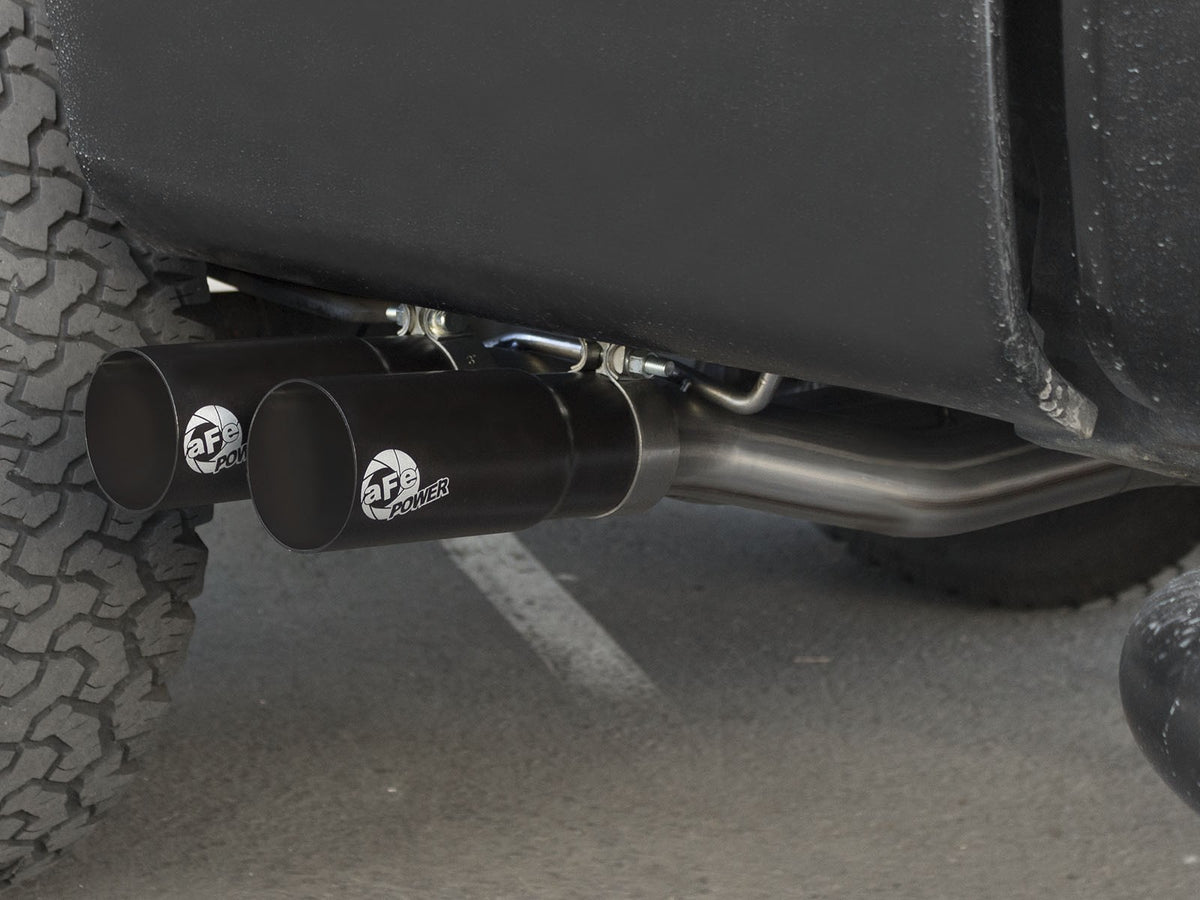 Rebel Series 3 Inch to 2-1/2 Inch 409 Stainless Steel Cat-Back Exhaust w/ Polish Tip Ford F-150 04-08 V8-4.6/5.4L aFe Power-13