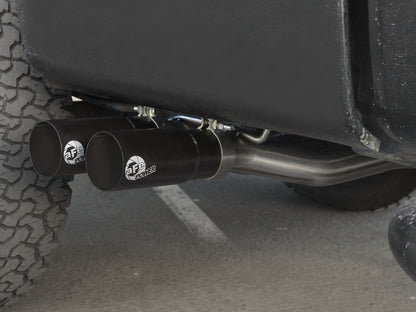 Rebel Series 3 Inch to 2-1/2 Inch 409 Stainless Steel Cat-Back Exhaust w/ Polish Tip Ford F-150 04-08 V8-4.6/5.4L aFe Power-13