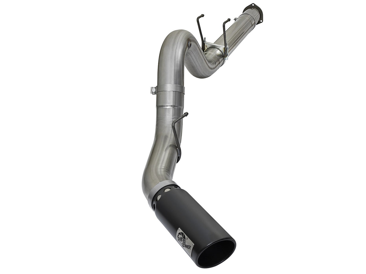 Large Bore-HD 5 Inch 409 Stainless Steel Dpf-Back Exhaust System w/ Tip Ford Diesel Trucks 17-26 V8-6.7L (td) aFe Power-8