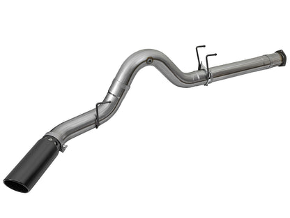 Large Bore-HD 5 Inch 409 Stainless Steel Dpf-Back Exhaust System w/ Tip Ford Diesel Trucks 17-26 V8-6.7L (td) aFe Power-9