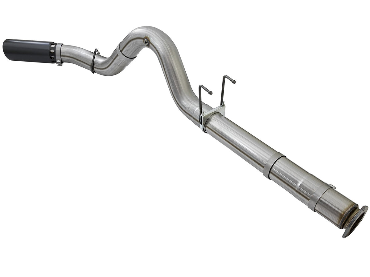 Large Bore-HD 5 Inch 409 Stainless Steel Dpf-Back Exhaust System w/ Tip Ford Diesel Trucks 17-26 V8-6.7L (td) aFe Power-10