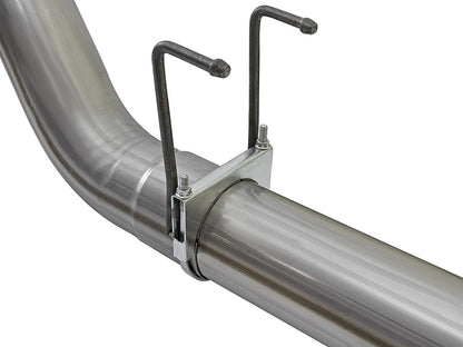 Large Bore-HD 5 Inch 409 Stainless Steel Dpf-Back Exhaust System w/ Tip Ford Diesel Trucks 17-26 V8-6.7L (td) aFe Power-11