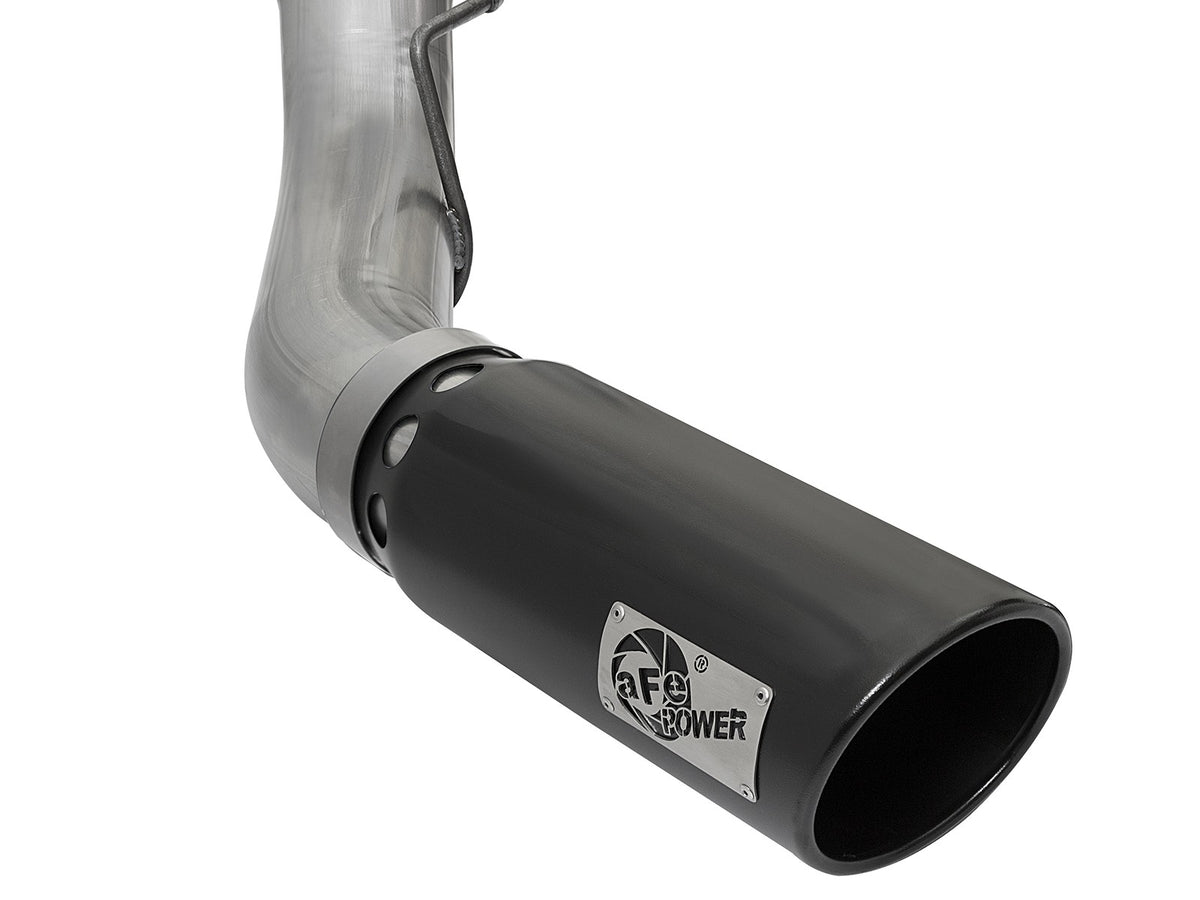 Large Bore-HD 5 Inch 409 Stainless Steel Dpf-Back Exhaust System w/ Tip Ford Diesel Trucks 17-26 V8-6.7L (td) aFe Power-12