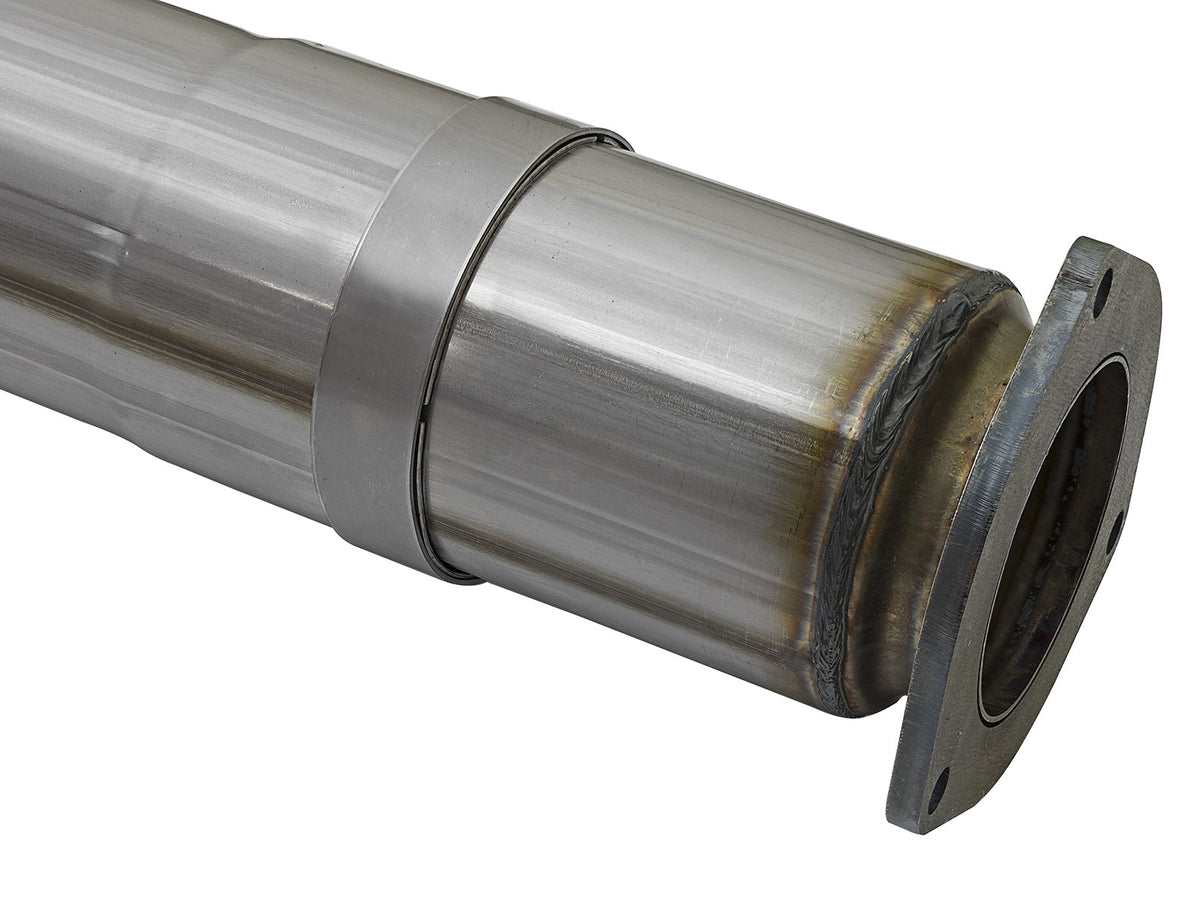 Large Bore-HD 5 Inch 409 Stainless Steel Dpf-Back Exhaust System w/ Tip Ford Diesel Trucks 17-26 V8-6.7L (td) aFe Power-13