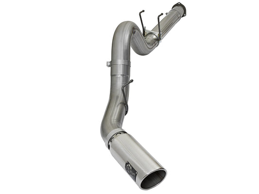 Large Bore-HD 5 Inch 409 Stainless Steel Dpf-Back Exhaust System w/ Tip Ford Diesel Trucks 17-26 V8-6.7L (td) aFe Power