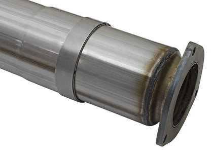Large Bore-HD 5 Inch 409 Stainless Steel Dpf-Back Exhaust System w/ Tip Ford Diesel Trucks 17-26 V8-6.7L (td) aFe Power-5