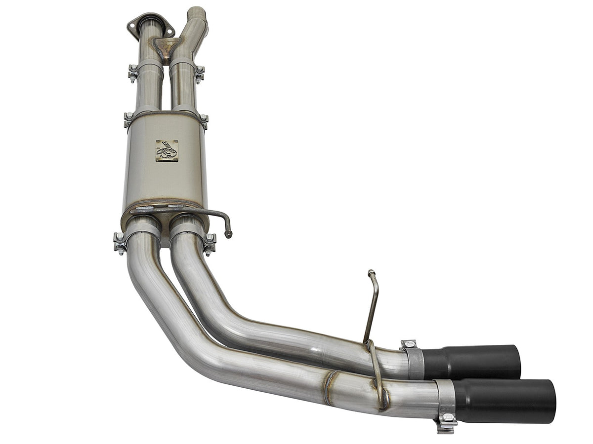 Rebel Series 3 Inch 409 Stainless Steel Cat-Back Exhaust System w/ Tip Ford F-150 Raptor 17-20 V6-3.5L (tt) aFe Power-9