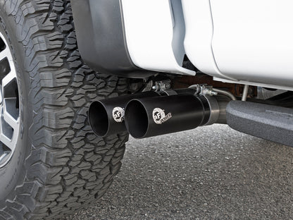 Rebel Series 3 Inch 409 Stainless Steel Cat-Back Exhaust System w/ Tip Ford F-150 Raptor 17-20 V6-3.5L (tt) aFe Power-14