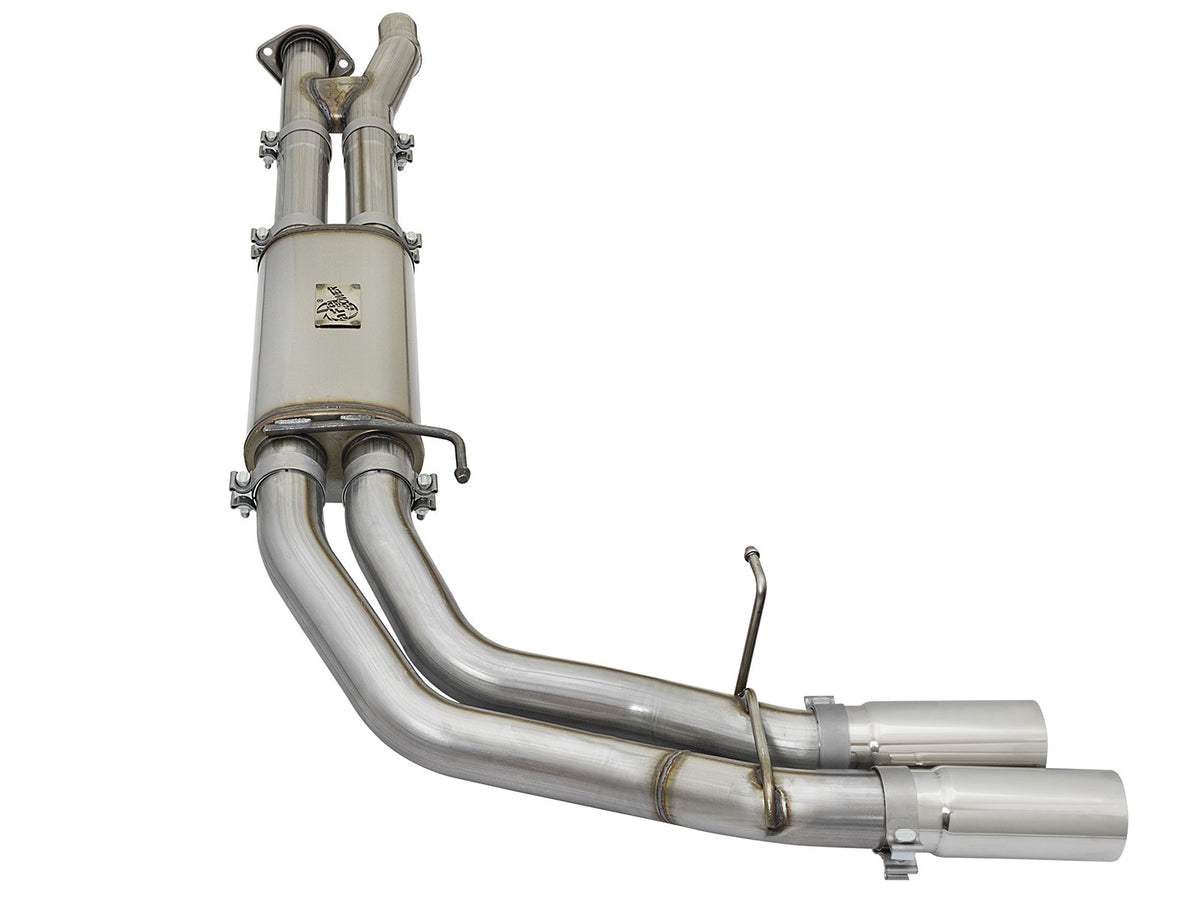 Rebel Series 3 Inch 409 Stainless Steel Cat-Back Exhaust System w/ Tip Ford F-150 Raptor 17-20 V6-3.5L (tt) aFe Power-1
