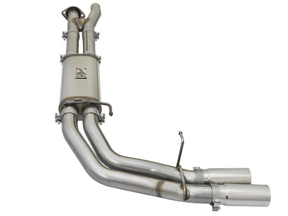 Rebel Series 3 Inch 409 Stainless Steel Cat-Back Exhaust System w/ Tip Ford F-150 Raptor 17-20 V6-3.5L (tt) aFe Power-1