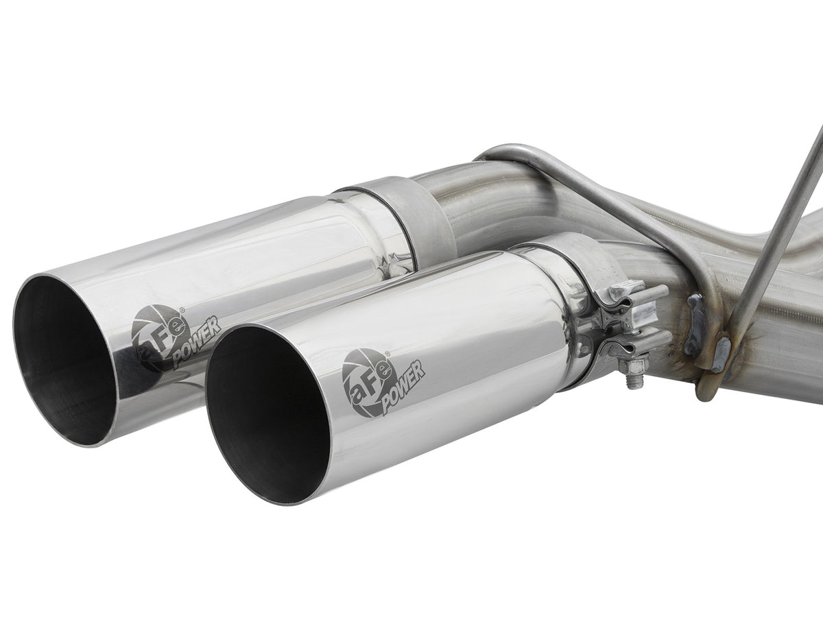Rebel Series 3 Inch 409 Stainless Steel Cat-Back Exhaust System w/ Tip Ford F-150 Raptor 17-20 V6-3.5L (tt) aFe Power-2