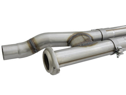 Rebel Series 3 Inch 409 Stainless Steel Cat-Back Exhaust System w/ Tip Ford F-150 Raptor 17-20 V6-3.5L (tt) aFe Power-4