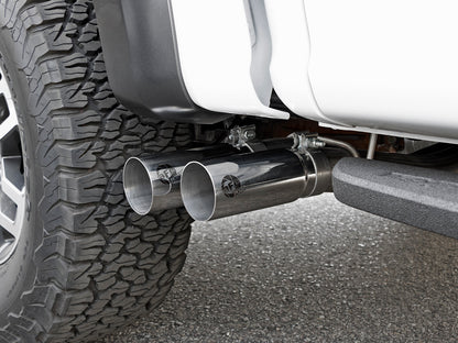 Rebel Series 3 Inch 409 Stainless Steel Cat-Back Exhaust System w/ Tip Ford F-150 Raptor 17-20 V6-3.5L (tt) aFe Power-6