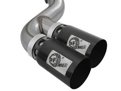 Rebel Xd Series 4 Inch 409 Stainless Steel Dpf-Back Exhaust w/Dual Tips Ford Diesel Trucks 17-26 V8-6.7L (td) aFe Power-6
