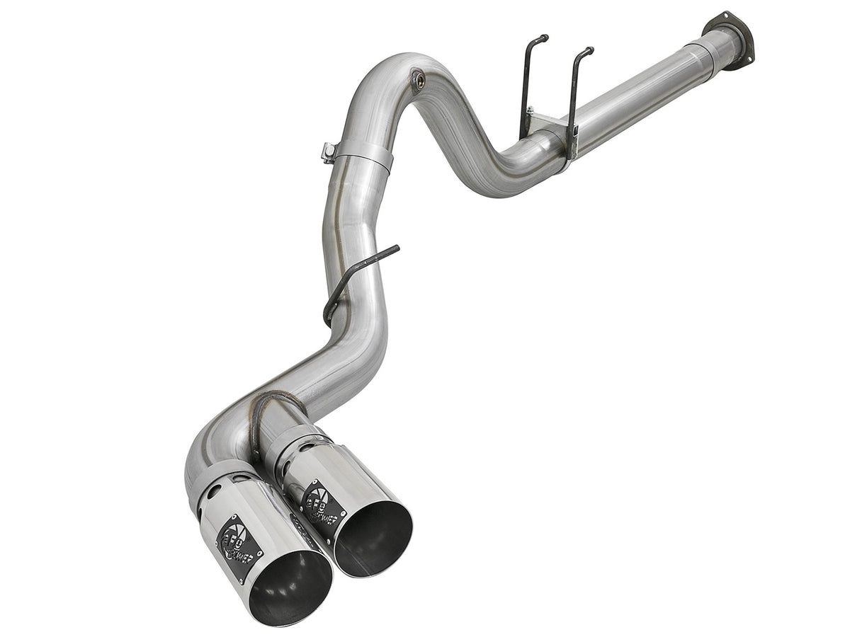 Rebel Xd Series 4 Inch 409 Stainless Steel Dpf-Back Exhaust w/Dual Tips Ford Diesel Trucks 17-26 V8-6.7L (td) aFe Power