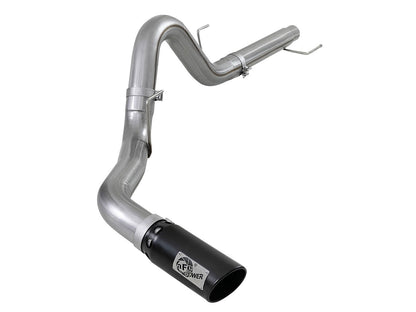 Large Bore-HD 4 Inch 409 Stainless Steel Dpf-Back Exhaust System w/ Tip Ford F-150 18-20 V6-3.0L (td) aFe Power-8