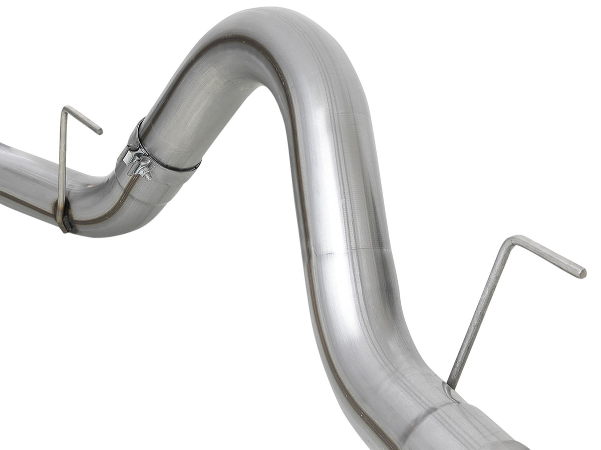 Large Bore-HD 4 Inch 409 Stainless Steel Dpf-Back Exhaust System w/ Tip Ford F-150 18-20 V6-3.0L (td) aFe Power-2