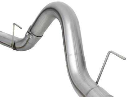 Large Bore-HD 4 Inch 409 Stainless Steel Dpf-Back Exhaust System w/ Tip Ford F-150 18-20 V6-3.0L (td) aFe Power-2