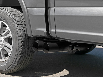 Rebel 409 Stainless Steel Dpf-Back Exhaust System w/ Dual Tips Ford F-150 18-21 V6-3.0L (td) aFe Power-8
