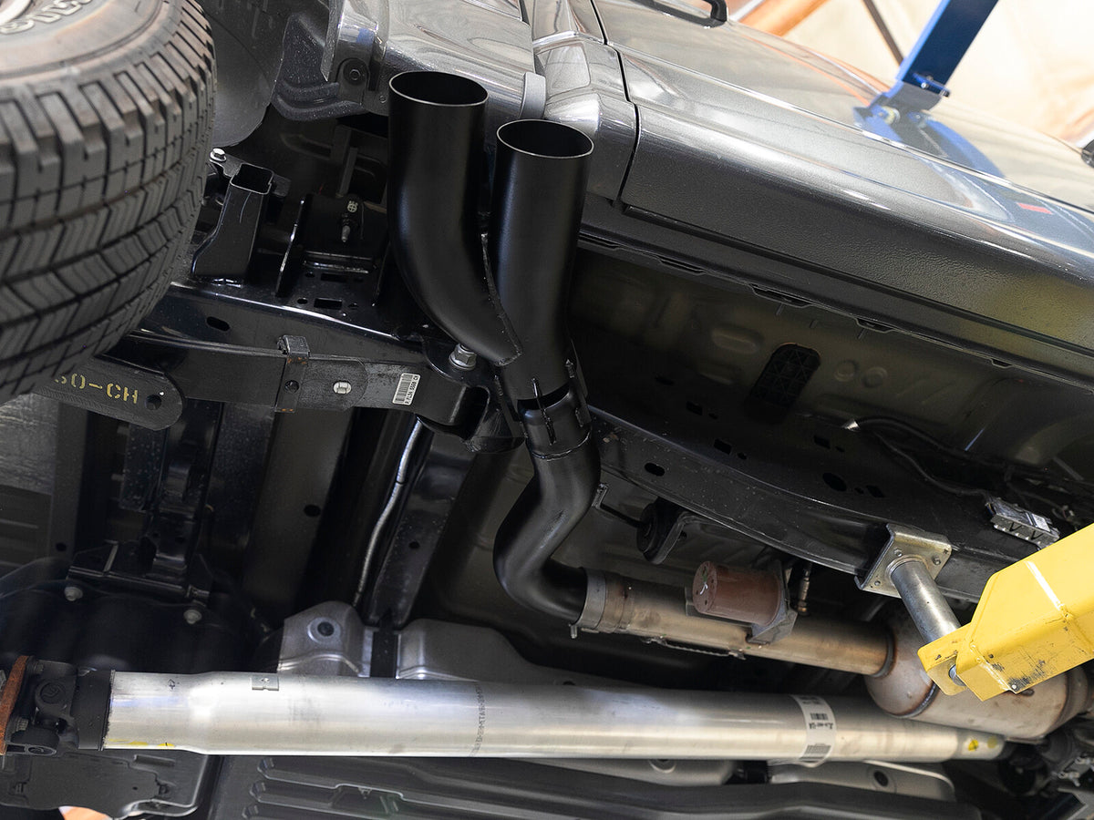 Rebel 409 Stainless Steel Dpf-Back Exhaust System w/ Dual Tips Ford F-150 18-21 V6-3.0L (td) aFe Power-9