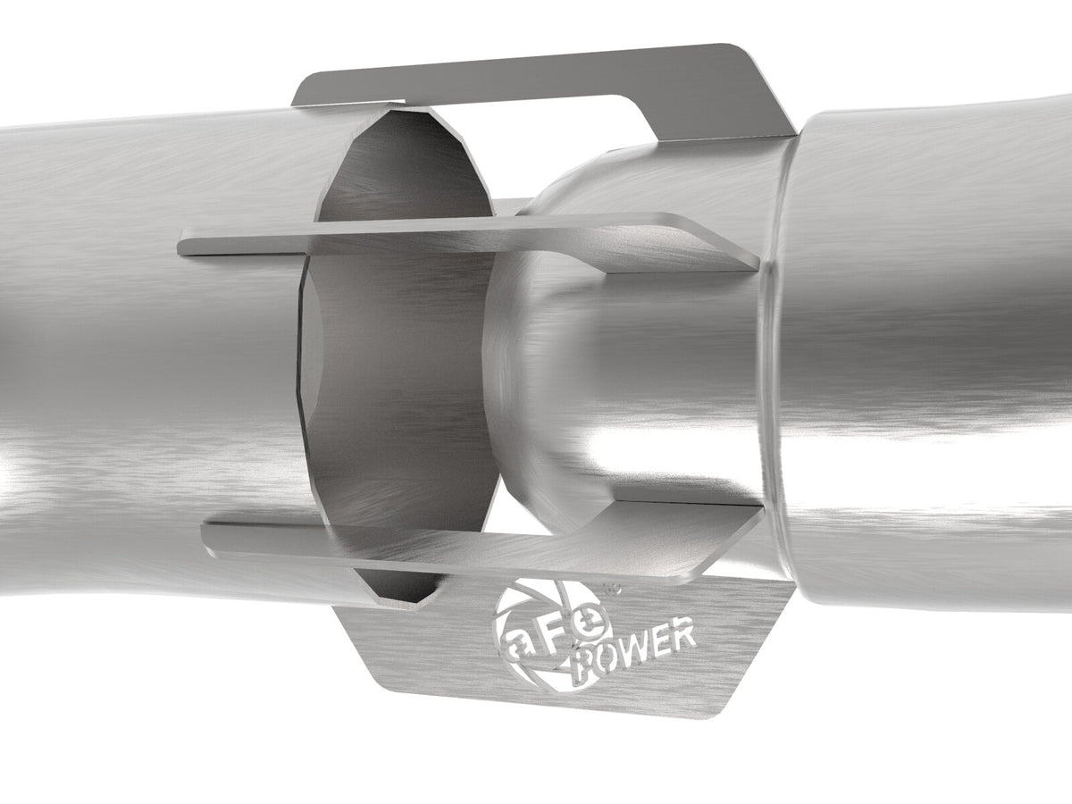 Rebel 409 Stainless Steel Dpf-Back Exhaust System w/ Dual Tips Ford F-150 18-21 V6-3.0L (td) aFe Power-1