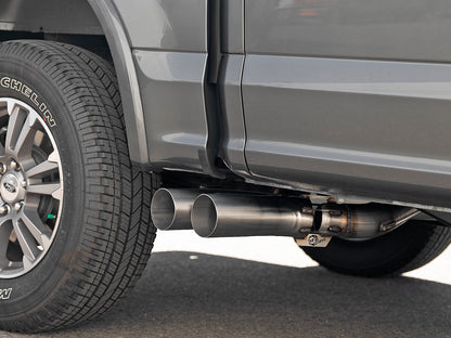 Rebel 409 Stainless Steel Dpf-Back Exhaust System w/ Dual Tips Ford F-150 18-21 V6-3.0L (td) aFe Power-3