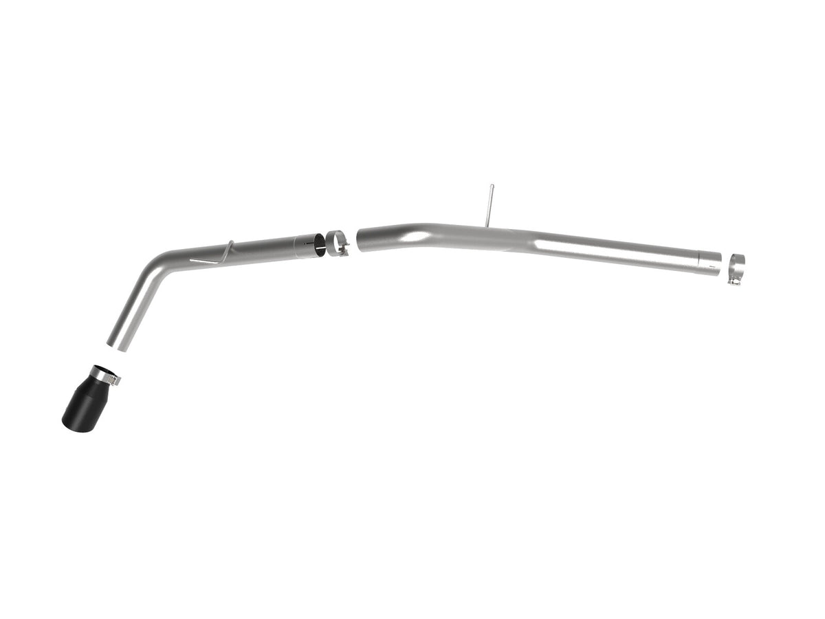 Apollo GT Series 3 Inch 409 Stainless Steel Axle-Back Exhaust System w/ Black Tip Ford Ranger 19-23 L4-2.3L (t) aFe Power-7