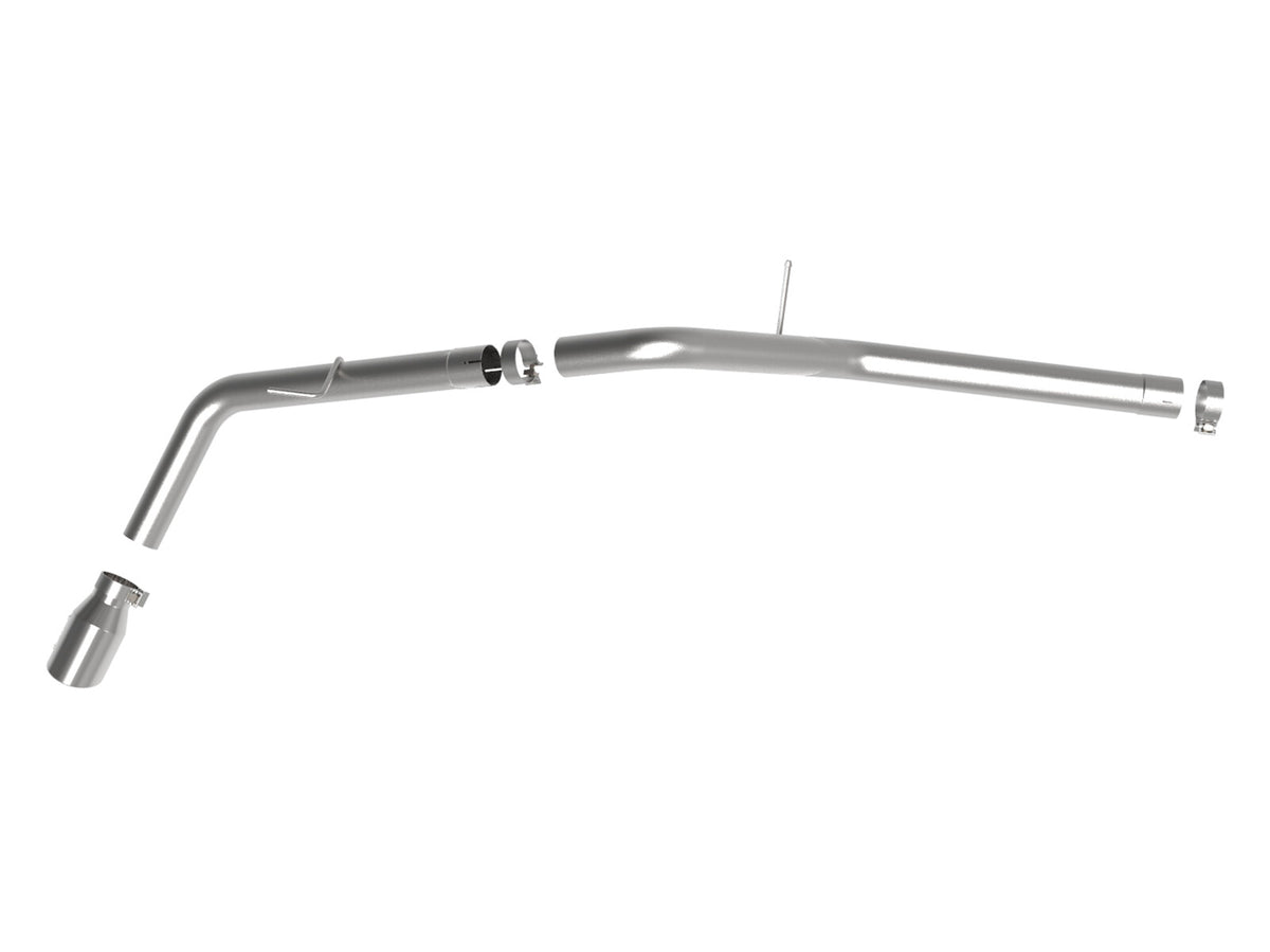 Apollo GT Series 3 Inch 409 Stainless Steel Axle-Back Exhaust System w/ Black Tip Ford Ranger 19-23 L4-2.3L (t) aFe Power-2