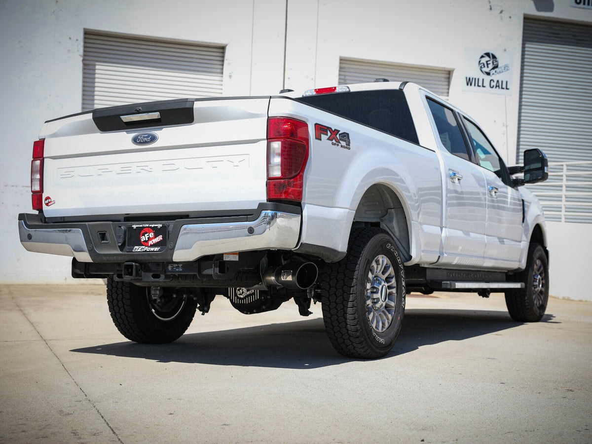 Apollo GT Series 3-1/2 Inch Stainless Steel Axle-Back Exhaust System w/ Tip Ford F-250/F-350 17-26 V8-6.2/6.8/7.3L Moderate Sound Level aFe Power-5