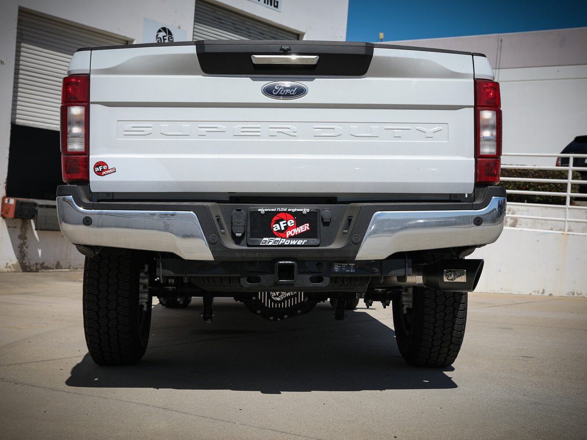Apollo GT Series 3-1/2 Inch Stainless Steel Axle-Back Exhaust System w/ Tip Ford F-250/F-350 17-26 V8-6.2/6.8/7.3L Moderate Sound Level aFe Power-6