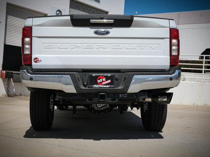 Apollo GT Series 3-1/2 Inch Stainless Steel Axle-Back Exhaust System w/ Tip Ford F-250/F-350 17-26 V8-6.2/6.8/7.3L Moderate Sound Level aFe Power-6