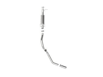 Apollo GT Series 3-1/2 Inch Stainless Steel Axle-Back Exhaust System w/ Tip Ford F-250/F-350 17-26 V8-6.2/6.8/7.3L Moderate Sound Level aFe Power-1