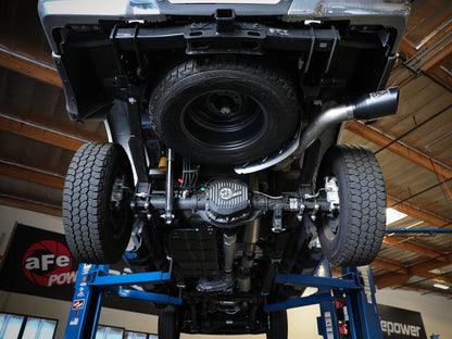 Apollo GT Series 3-1/2 Inch Stainless Steel Axle-Back Exhaust System w/ Tip Ford F-250/F-350 17-26 V8-6.2/6.8/7.3L Moderate Sound Level aFe Power-2