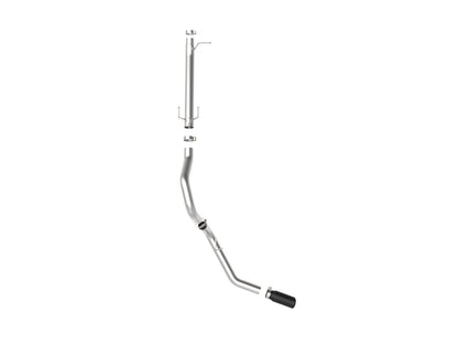 Apollo GT Series 3-1/2 Inch Stainless Steel Axle-Back Exhaust System w/ Tip Ford F-250/F-350 17-26 V8-6.2/6.8/7.3L Aggressive Sound Level aFe Power-4